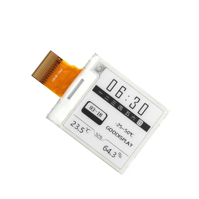 1.54 inch E-Paper Display Module 200x200 Resolution Wide Temperature Range for Industrial Use - 画像 (2)