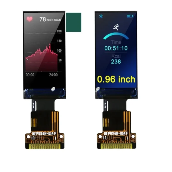 0.96インチTNスクリーンTFTカラーLCDディスプレイ、4ラインSPIインターフェース、ST7735Sドライバチップ