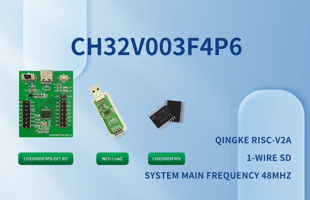 CH32V003 Development Board Kit CH32V003/CH32V203 Evaluation Board WCH QingKe RISC Learning Kit - Imagen 3