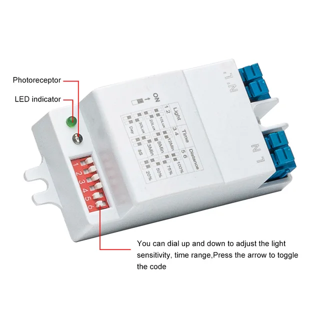 5.8G microwave radar sensor switch DIP AC220-240V DIP Radar Sensor Module Motion Detector - Image 5