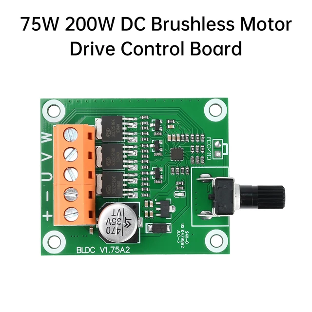 75W/200W High Quality DC Brushless Motor Control Board 6V12V24 Volt CD Drive Fan Motor Governor DIY Accessories - Imagen 4