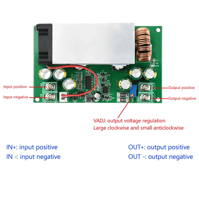 DC12-75V 600W 25A DC-DC Buck Constant Voltage Constant Current Converter Buck Regulator Adjustable Power Module - Image 6