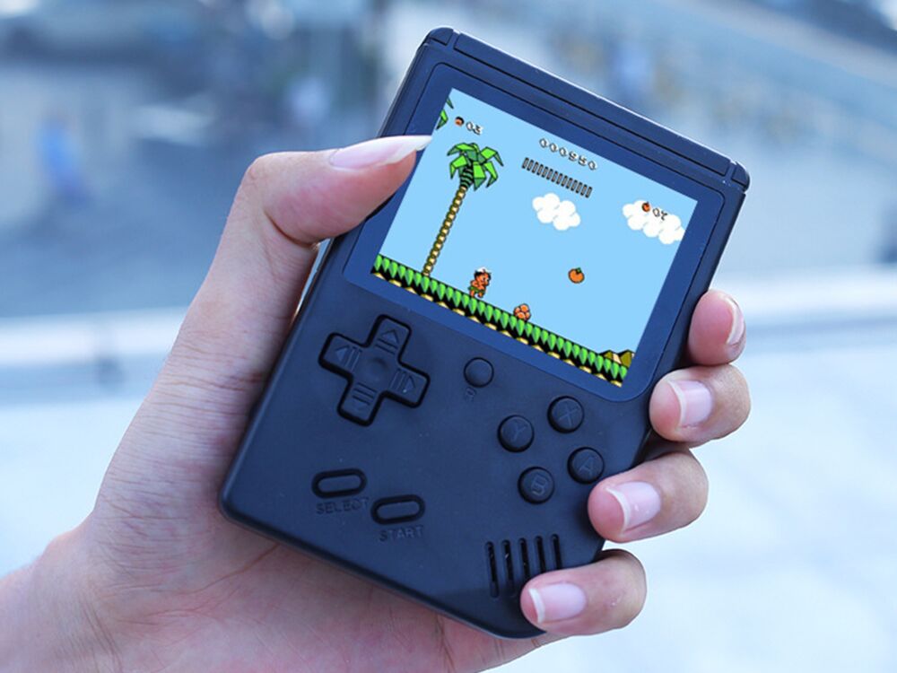 Handheld Retro Game Console with 400 Classical FC Games - Random color - 画像 (4)