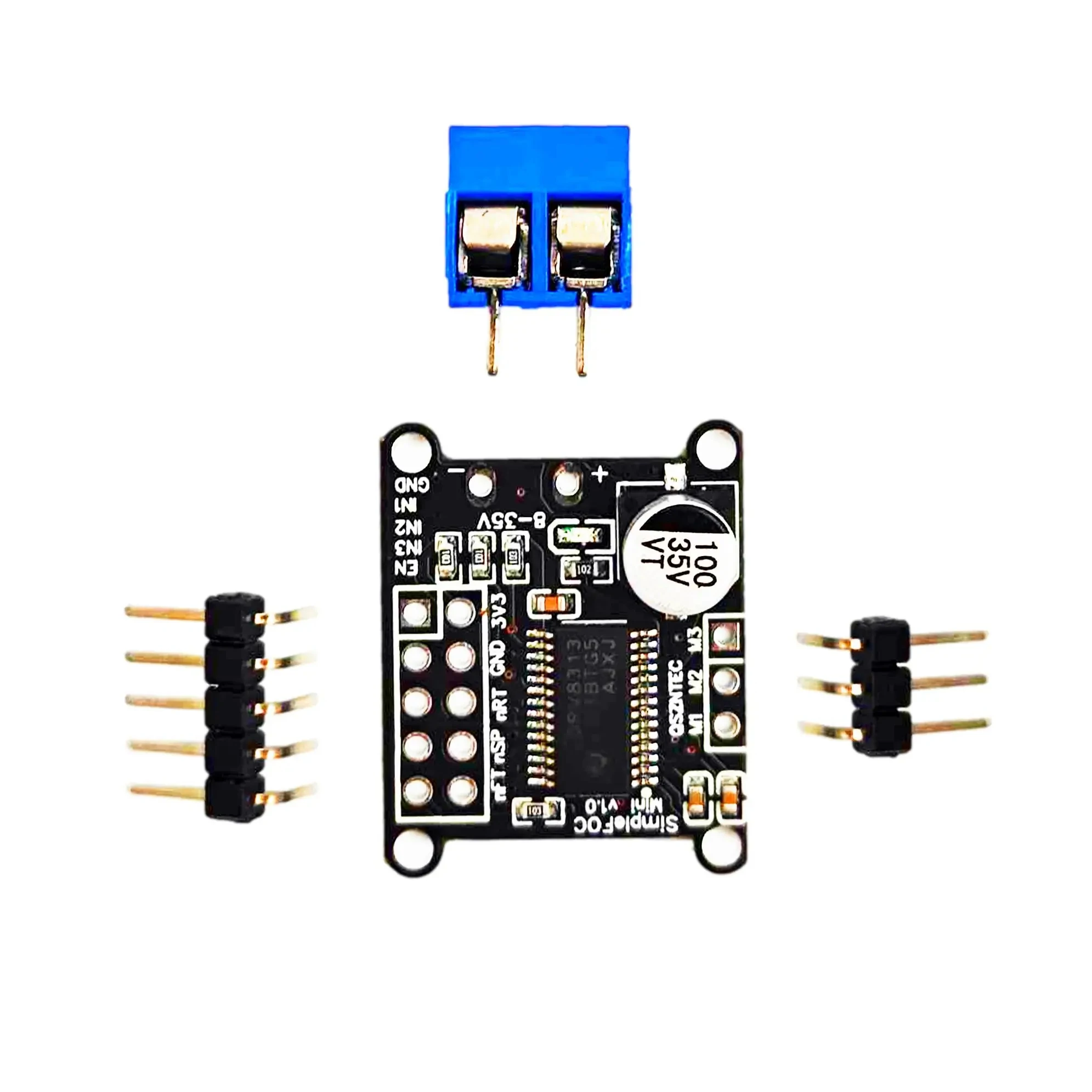 DRV8313 Development Board Simple FOC Mini FOC Control Driver SVPWM Control V1.0 DC Brushless Motor Driver Board DC 8-30V module - 画像 (2)