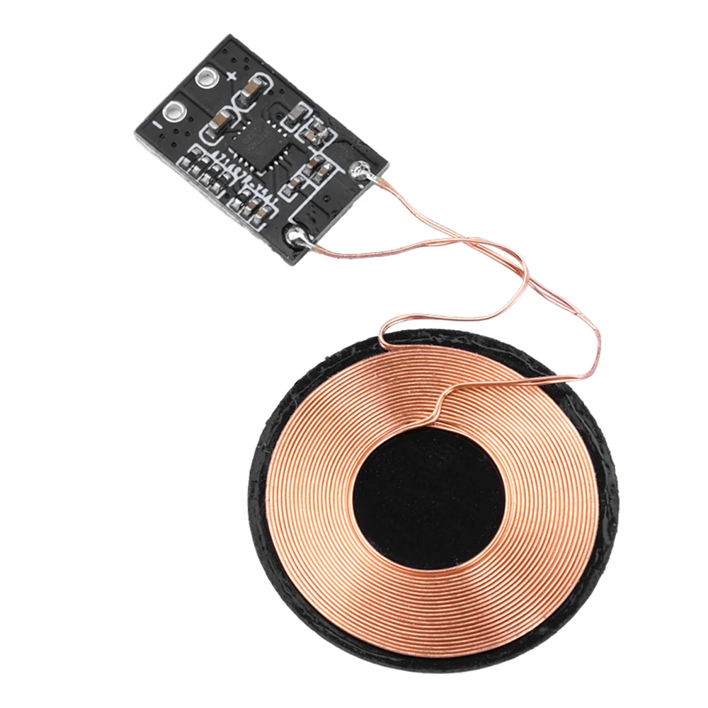 3W 600mA/5W 1A Wireless Charging Receiver Module Small Coil Built-in 5V Charging Wireless Charger PCBA Board - 画像 (2)