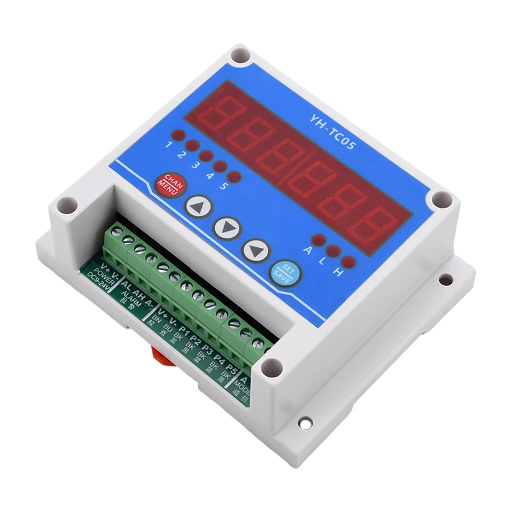 YH-TC05 DC12-24V Tachometer Counter Electronic Digital Display Tachometer Gauge Sensor Non-Contact Motor Speed Meter with Modbus - Imagen 3