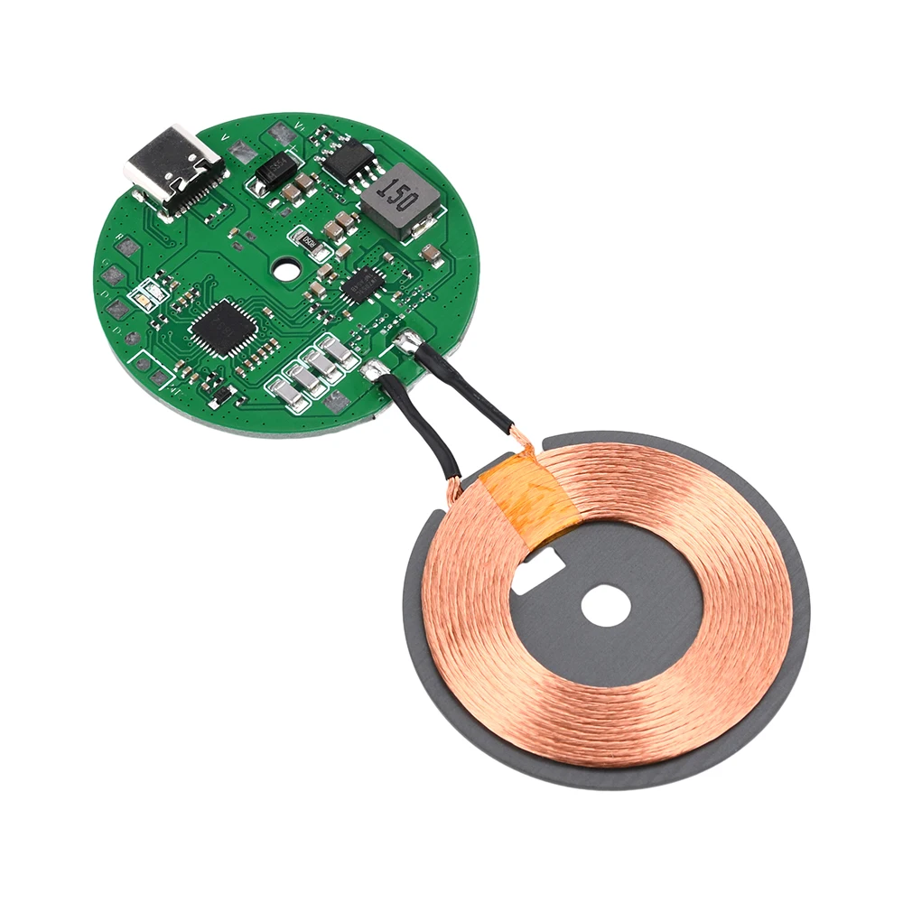 12V 24V 20W Wireless Charger Transmitter Module Wireless Charging Receiving PCBA Board Power Supply Coil For Apple Android Phone - Imagen 3