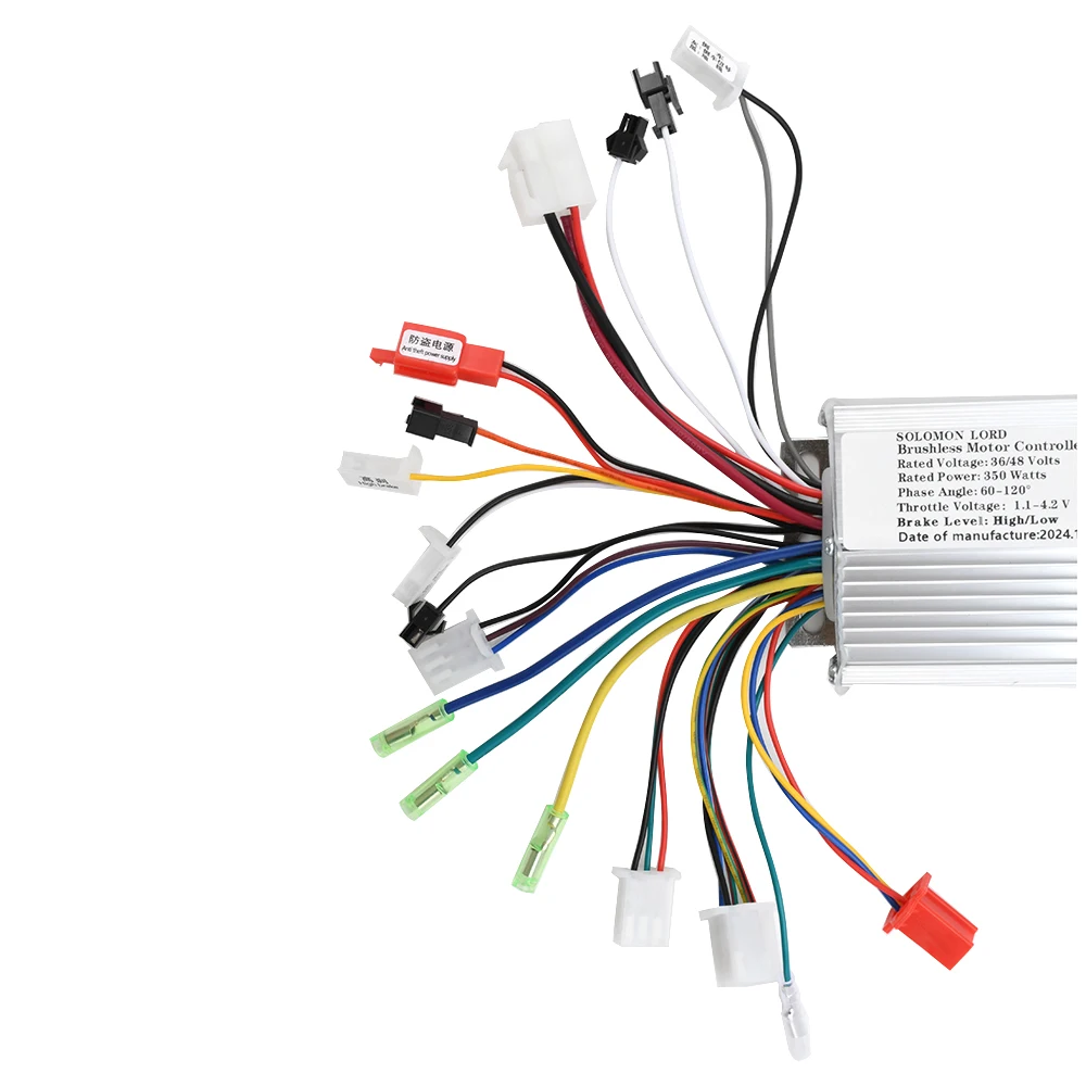 Electric Bicycle Accessories 36V/48V 350W Electric Bike15-18A Brushless DC Motor Controller For Electric Bicycle E-bike Scooter - Imagen 4