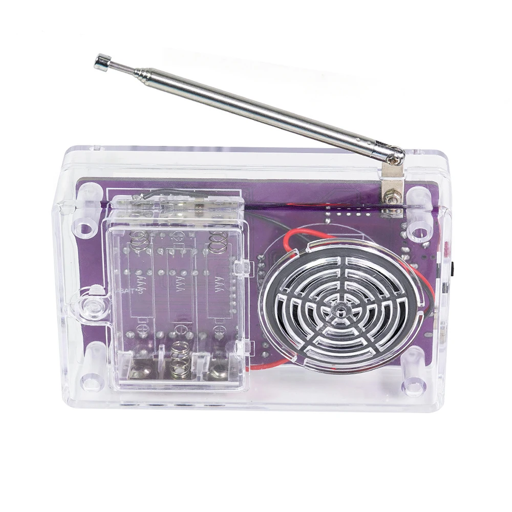 DIY FM Radio Electronic Kit Adjustable Frequency 87-108MHz Digital Display Soldering Project Practice Solder RDA5807S - 画像 (4)