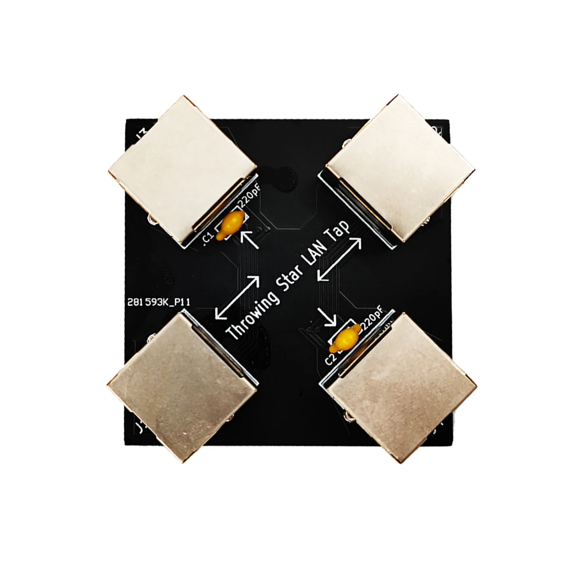 Throwing Star LAN Tap Passive Ethernet Tap Network Packet Capture Mod Replica Monitoring Ethernet Communication - Imagen 5