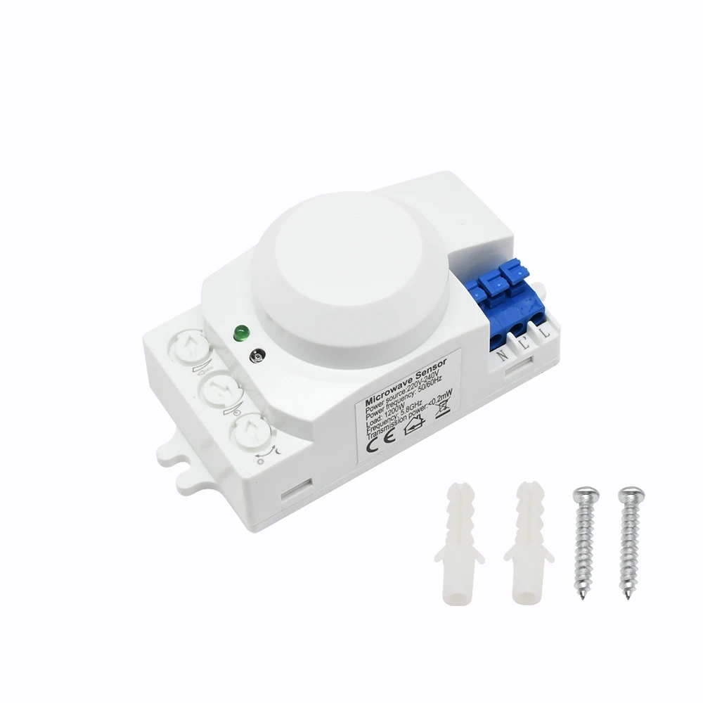 5.8G Microwave Radar Sensor Switch AC 220V/ DC12V-24V Intelligent Energy Saving Control Microwave Radar Sensor - Image 2