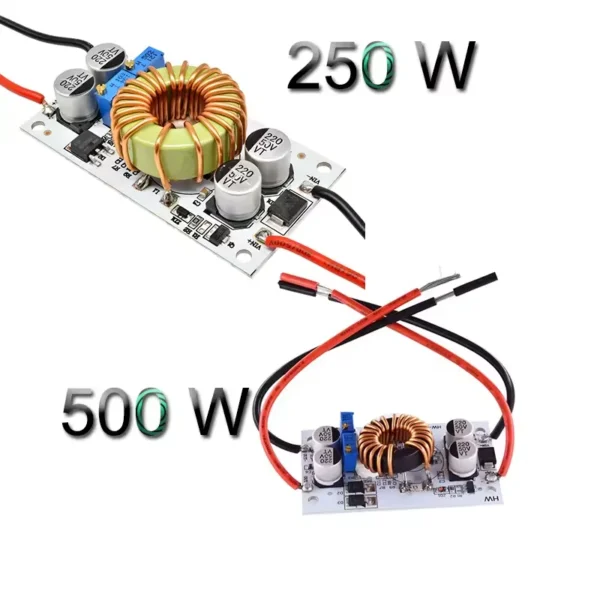 250W/500W 10A昇圧電源 DC 8.5V-48Vから10-50Vへの昇圧コンバータ 定電圧電流駆動モジュール 調整可能なCC/CV