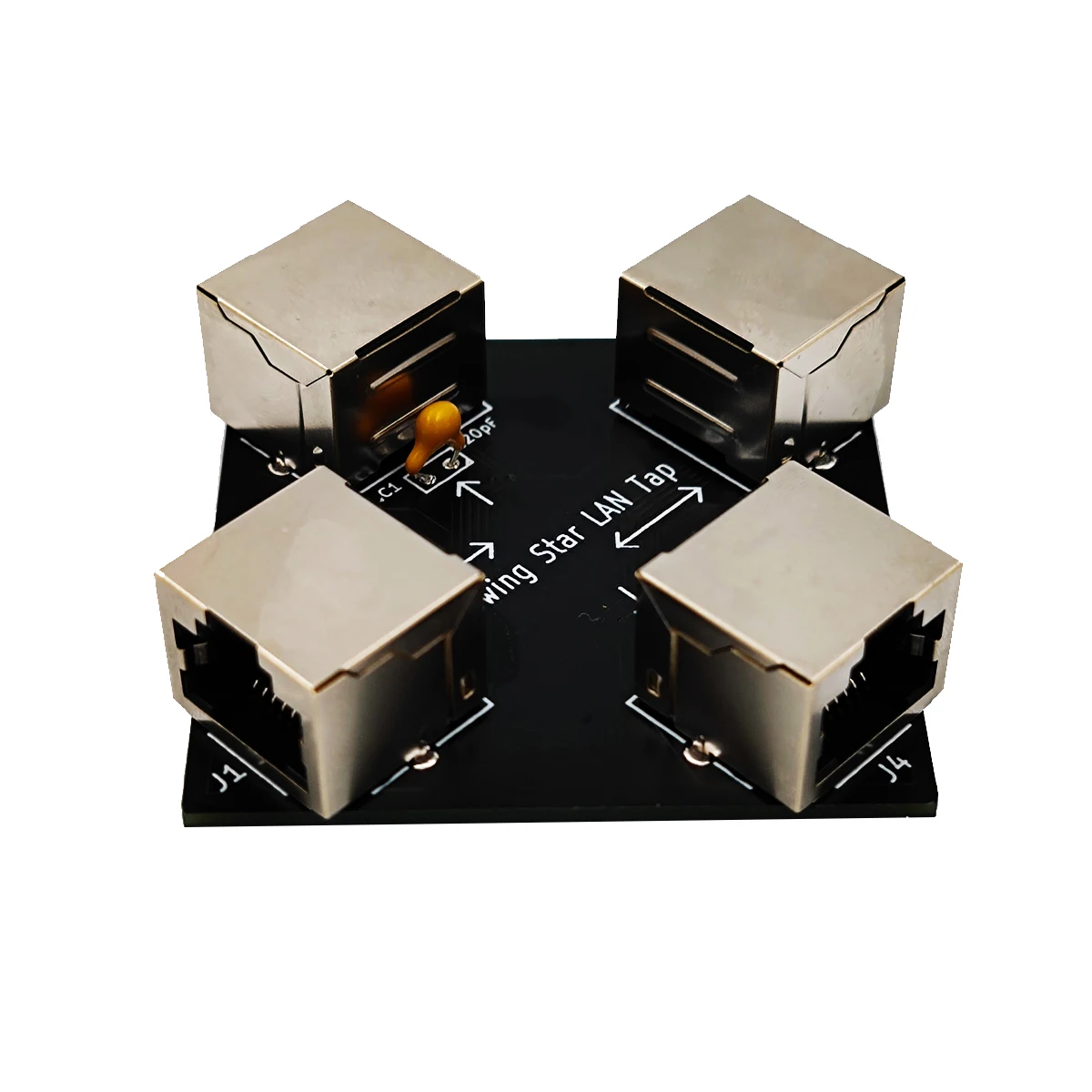 Throwing Star LAN Tap Passive Ethernet Tap Network Packet Capture Mod Replica Monitoring Ethernet Communication - Imagen 3