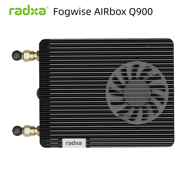 Radxa Fogwise AIRbox Q900, Edge AI, IQ-9075, 200 TOPS@INT8 (Sparse), CPU de ocho núcleos, GPU de alto rendimiento, 36 GB de RAM, 128 UFS