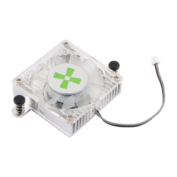 Radxa Heatsink 4012, Designed for Radxa ROCK 3B/5B/5B+ , Adjustable Fan Speed, Easy to Install and Remove.