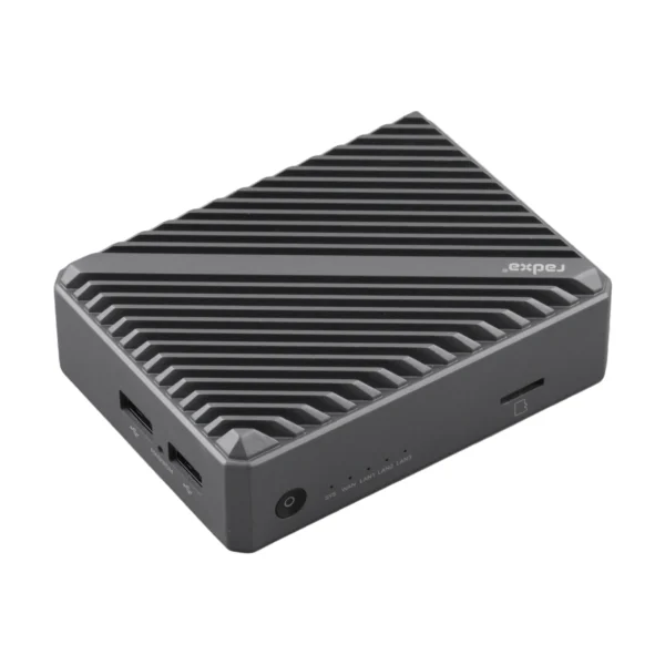 Radxa E54C RK3582 High-Performance AI Edge Network Computer, Dual A76, 5Tops NPU, 4x GbE, NVMe, USB 3.0, Type C