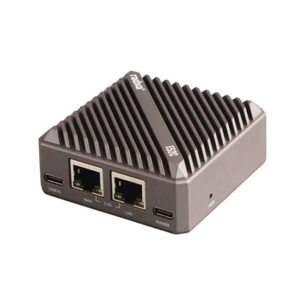 Radxa E52C RK3582, 6-core CPU, Dual 2.5 Gigabit Ethernet, CNC Aluminum Alloy Case, 5TOPs NPU
