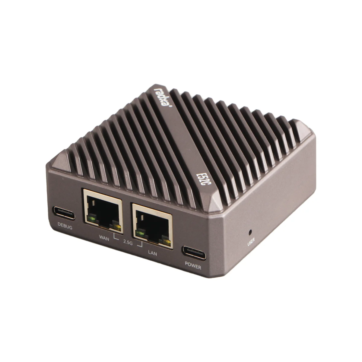 Radxa E52C RK3582、6コアCPU、デュアル2.5ギガビットイーサネット、CNCアルミニウム合金ケース、5TOPs NPU
