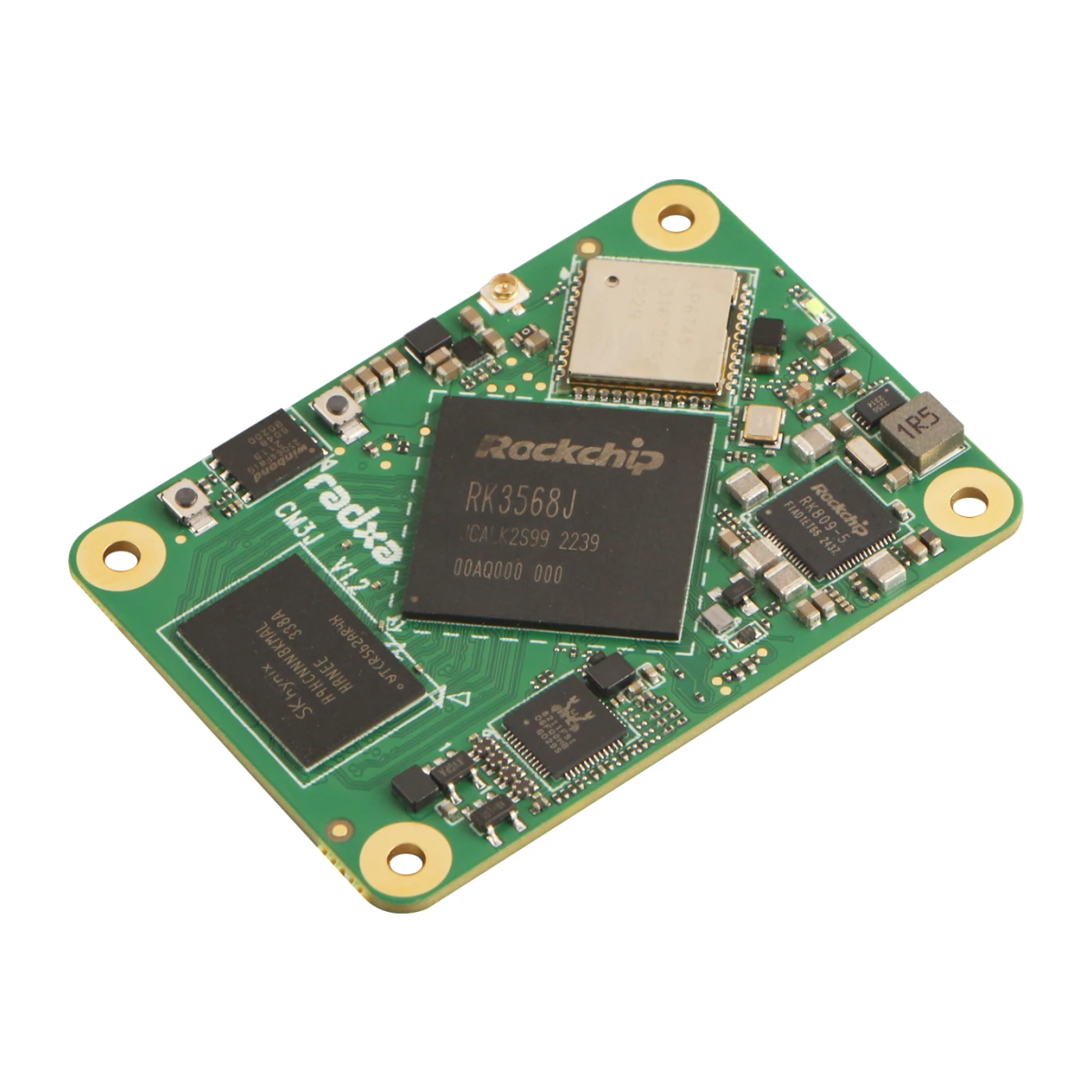 Radxa CM3J RK3568J 4-core CPU, Industrial Compute Module, GPU, NPU, 4K HDMI and 2x100-Pin B2B Connector - 画像 (3)