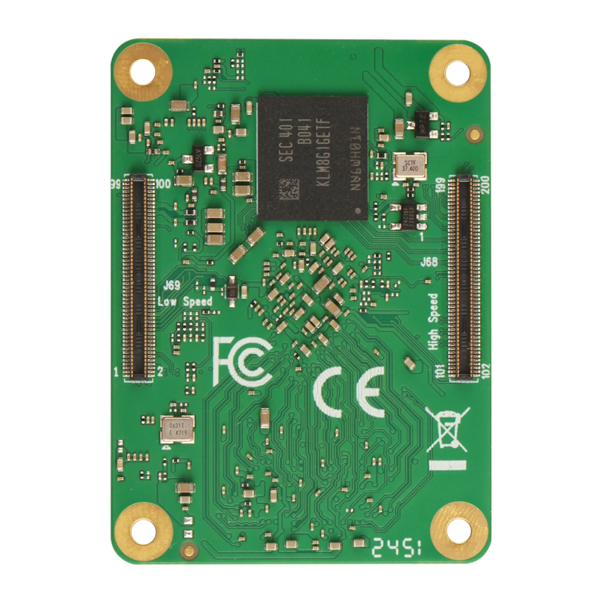 Radxa CM3J RK3568J 4-core CPU, Industrial Compute Module, GPU, NPU, 4K HDMI and 2x100-Pin B2B Connector - 画像 (2)
