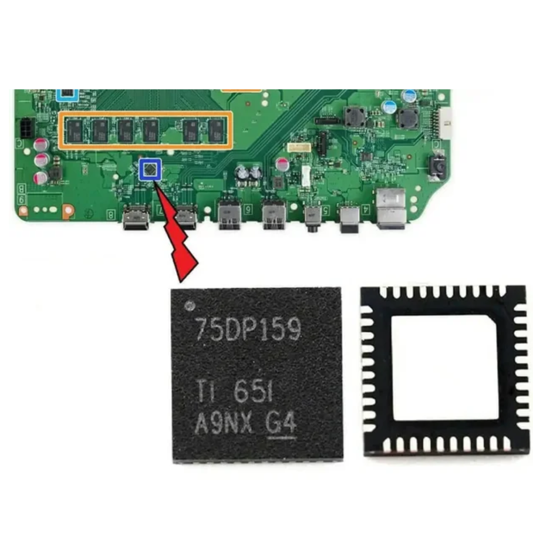 Xbox One S用交換部品 75DP159 HDMI IC 2個 40ピン SN75DP159 40ピン WQFN HDMI IC モッドチップ コントロールチップ 6Gbps リタイマー