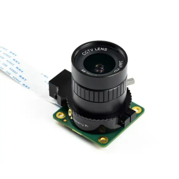 Lente gran angular de 6 mm con montura CS para cámara Raspberry Pi de alta calidad con ángulo de campo de 63°.