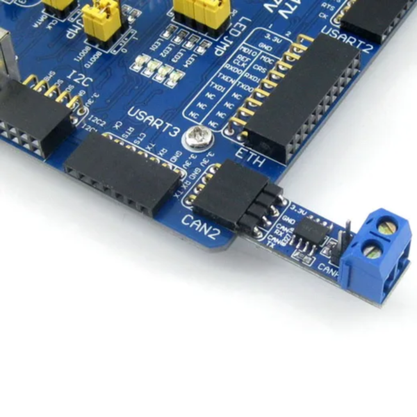 2 placas CAN SN65HVD230, transceptor CAN integrado SN65HVD230, 3,3 V, protección contra descargas electrostáticas (ESD)