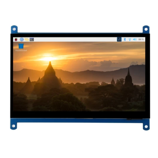 7インチ静電容量式タッチスクリーンLCD（C）、低消費電力、5点マルチタッチ、Raspberry Piの全バージョンに対応