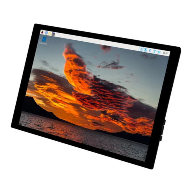 8インチDSI LCD（C）静電容量式タッチディスプレイ、10点マルチタッチ、強化ガラス、I2Cタッチポート、Raspberry Pi 5/4B/3B用