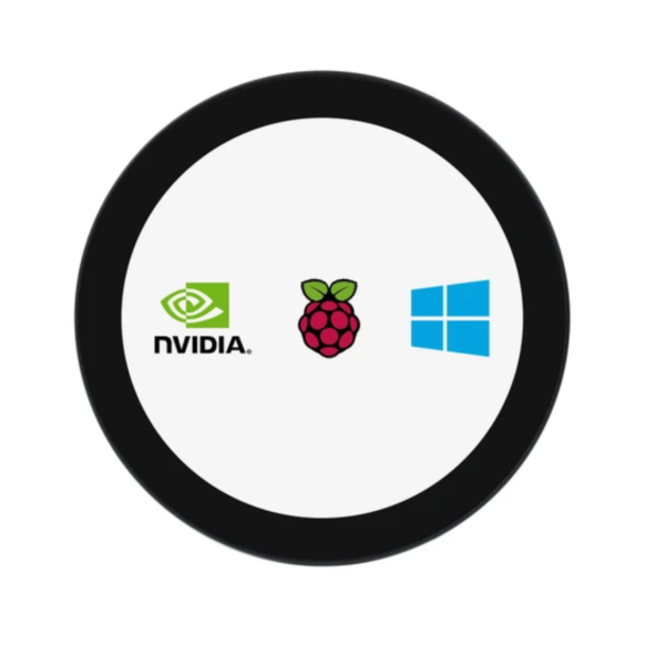 Raspberry Pi/Jetson Nano/PC対応 4インチ HDMI対応円形タッチディスプレイ、高解像度720×720 IPS 10点マルチタッチ