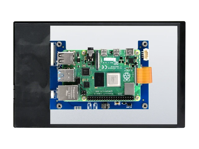 8inch DSI LCD (C) Capacitive Touch Display 10-Point, Toughened Glass, I2C Touch Port, For Raspberry Pi 5/4B/3B - Imagen 3