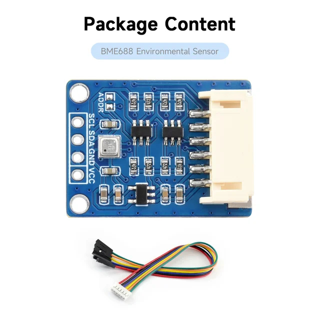 BME68X Environmental Sensor for Raspberry Pi/Jetson Nano/Audio/ESP32, Temperature, Humidity, Barometric Pressure - Image 3