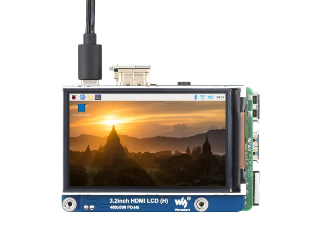 3.2inch HDMI IPS LCD Display (H), 480×800 Adjustable Brightness, HDMI, No Touch for Raspberry Pi/Jetson Nano/PC - Imagen 2