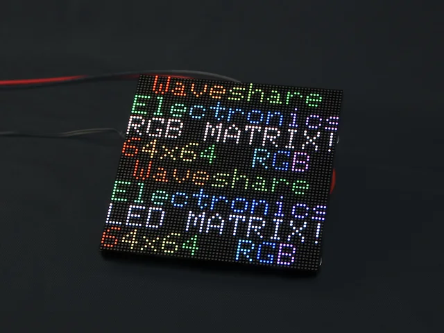 RGB Full-Color LED 64*64 Matrix Panel for Raspberry Pi/Jetson Nano/Audio/ESP32, 2.5mm Pitch,Suitable For DIY Desktop Display - 画像 (4)