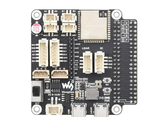 General Driver board for Robots, for Raspberry Pi and Jetson Nano, Supports WIFI, Bluetooth and ESP-NOW Communications – Bild 4