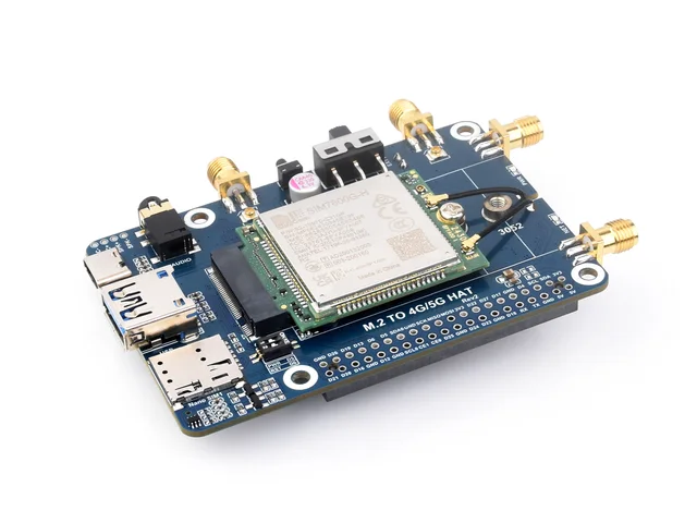 SIM7600G-H M.2 4G HAT, 4G/3G/2G Communication And GNSS Positioning for Raspberry Pi LTE - Image 3
