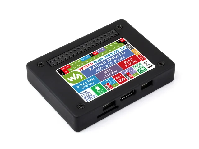 RP2350 2.41inch AMOLED Touch Display, Development Board Dual-core & Dual-architecture Design, 450×600, QSPI Interface - Imagen 2