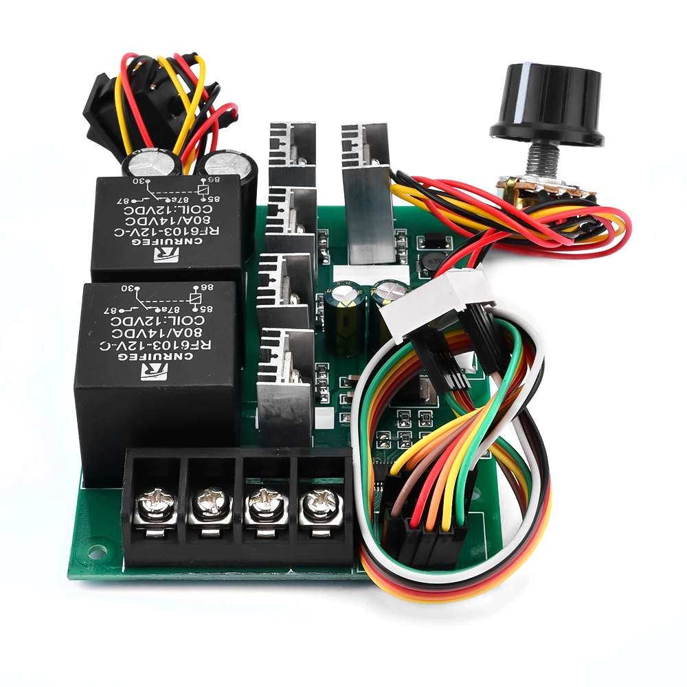 PWM DC Motor Speed Controller DC 10 -55V Digital LED Display 0 -100% Adjustable Drive Module Input MAX 60A 12V 24V 36V 48V - 画像 (4)