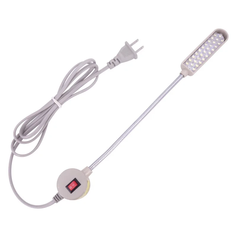 Lámpara de iluminación industrial para máquina de coser de 30 LED, accesorios para máquinas de ropa, luz de trabajo, cuello de cisne flexible de 360°, luces industriales.