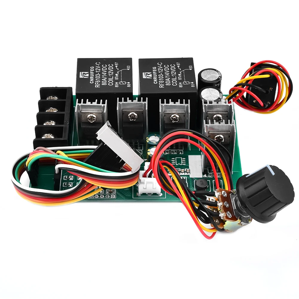 PWM DC Motor Speed Controller DC 10 -55V Digital LED Display 0 -100% Adjustable Drive Module Input MAX 60A 12V 24V 36V 48V - 画像 (5)