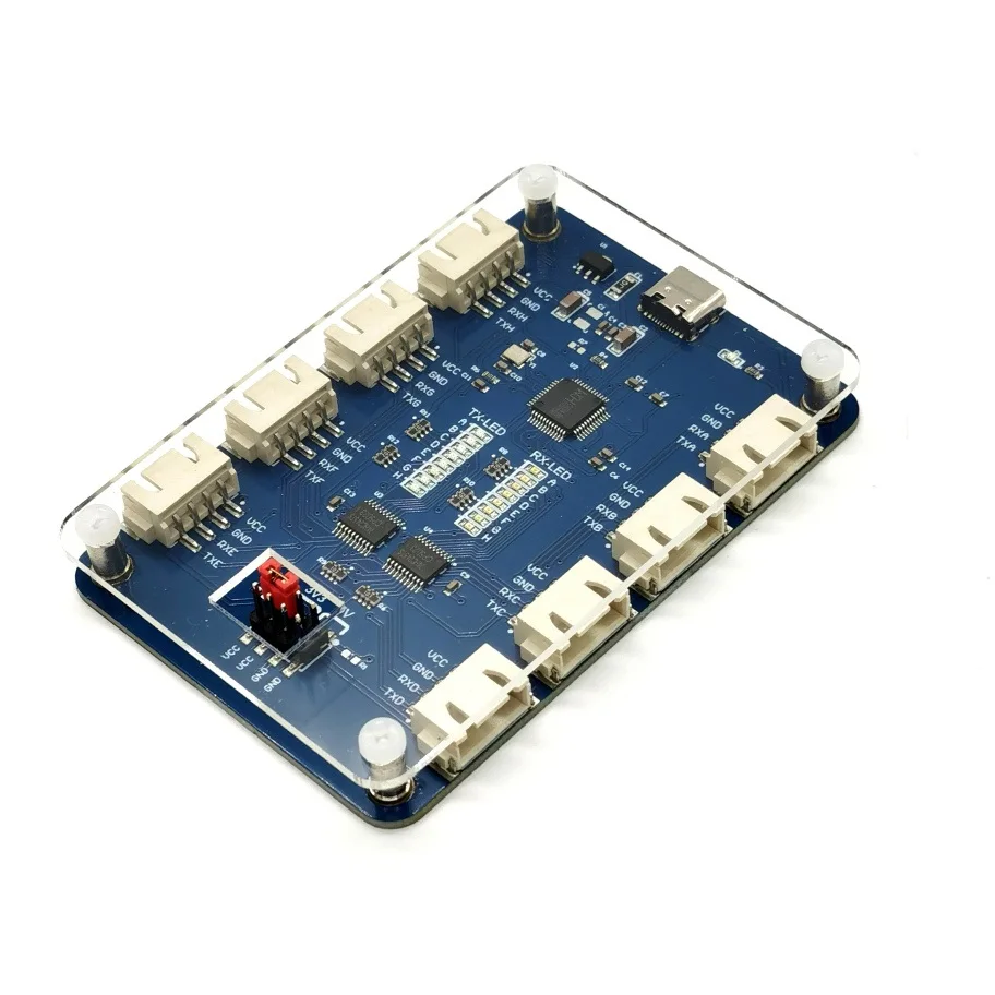 USB-4CH/8CH TTLシリアルモジュール、独立シリアルポート、最大6Mbps、CH348チップ搭載