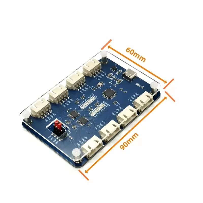USB to 4CH/8CH TTL Serial Module Independent Serial Port up to 6Mbps CH348 Chip - 画像 (3)