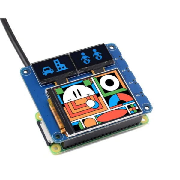Módulo de pantalla OLED RGB de 1,5 pulgadas (128x128) con alta resolución de 16 bits y interfaz SPI. Compatible con Raspberry Pi, Arduino y STM32. Instalación sin controladores, amplio ángulo de visión y pantalla nítida y colorida.