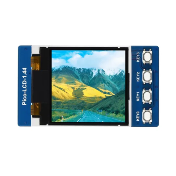 Módulo de pantalla LCD de 1,44 pulgadas para Raspberry Pi Pico, con controlador ST7735S integrado, 65 000 colores RGB, 128 × 128 píxeles e interfaz SPI
