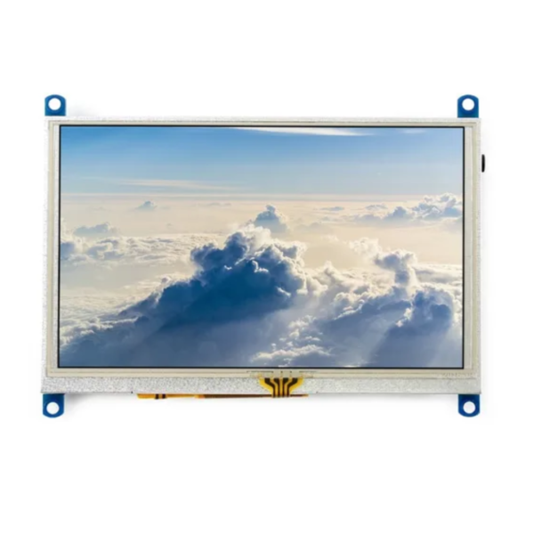 Monitor de ordenador con pantalla LCD táctil resistiva de 5 pulgadas, resolución de 800 x 480 píxeles, compatible con Raspberry Pi, BB Black, Banana Pi y Orange Pi