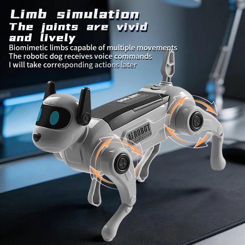 AI Robot Dog DIY Assembly Voice Science Experiment Kit Electronic Toy Dog Educational Toys for Kids Gifts - Imagen 5