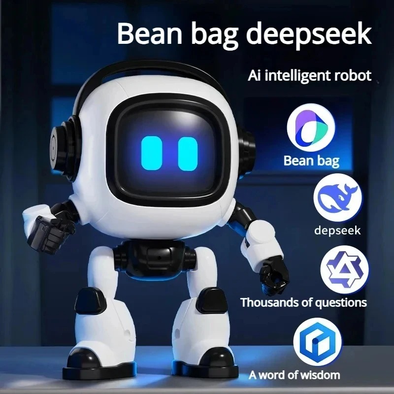 AI Voice Recognition Interactive Desk Robot Talking Companion Learning Educational Game Robot Toy For Boys Girls Gift - Image 4