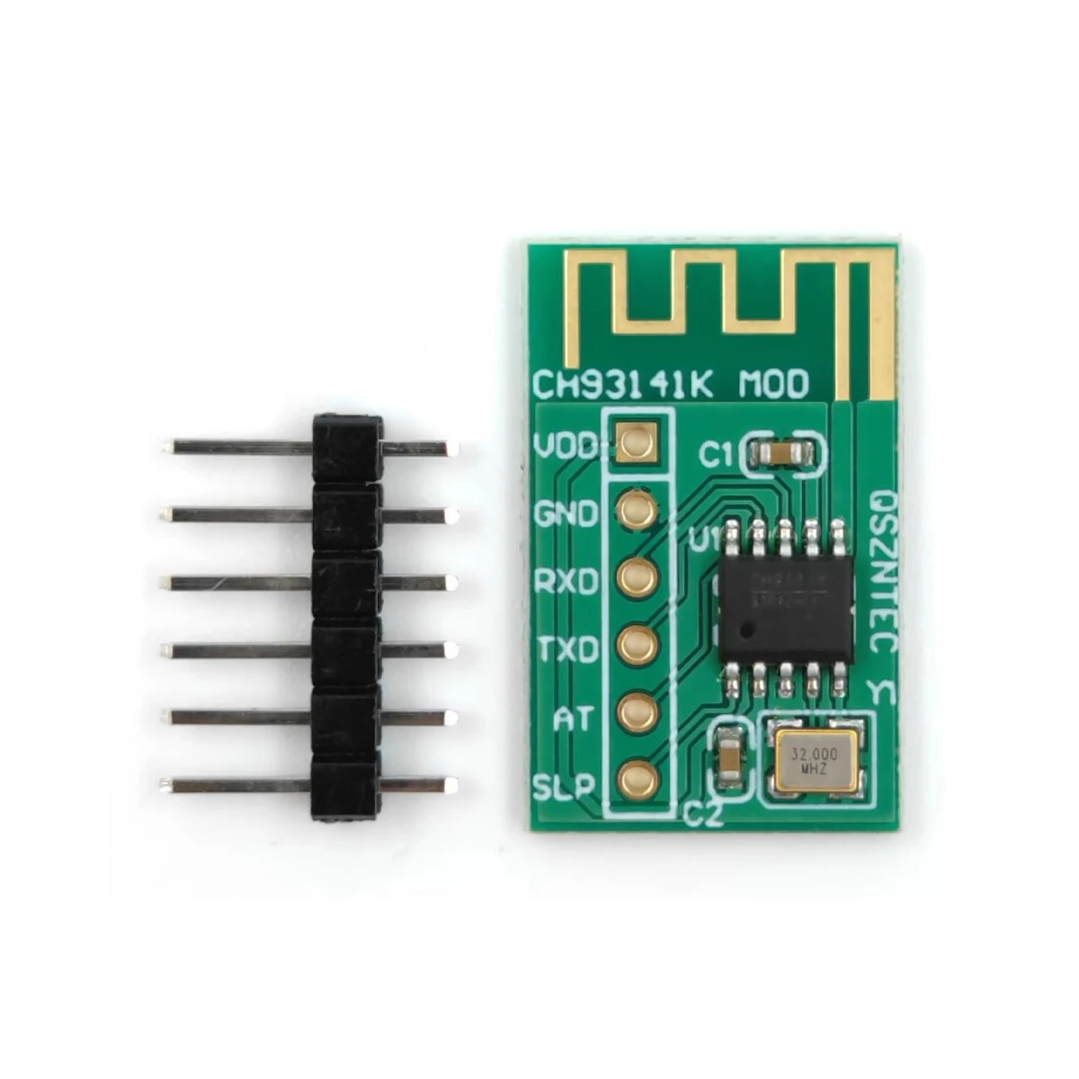 Placa de evaluación del módulo de puerto serie CH9141K BT; CH9141 BLE UART con transmisión transparente y alcance de 100 m