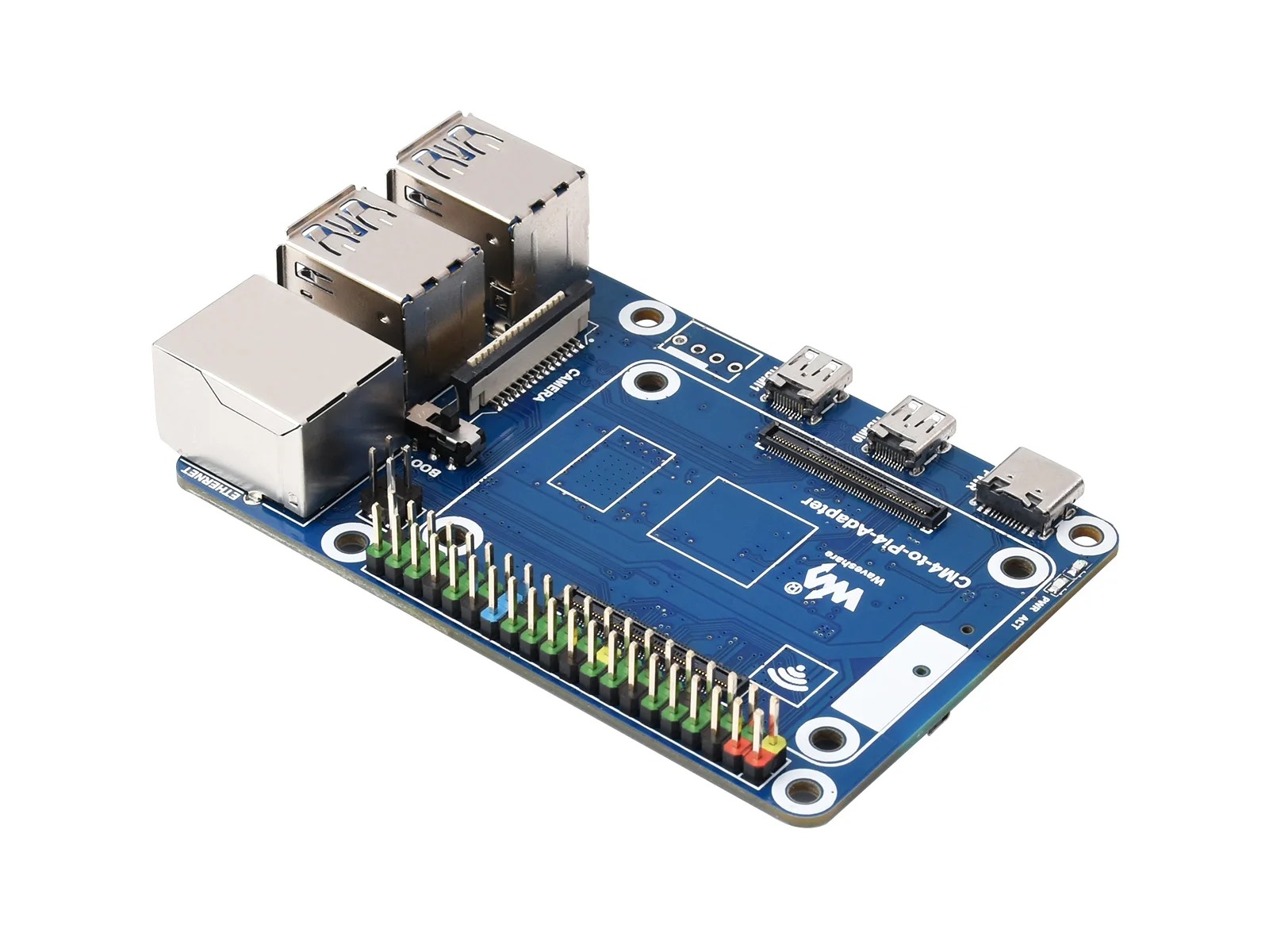 CM4 To Pi4B Adapter For Raspberry Pi, Expansion Board Dual HDMI For Raspberry Pi 4B - Image 3