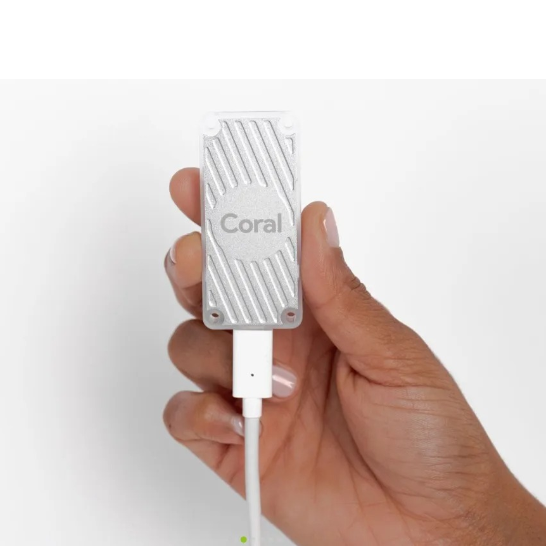Acelerador USB Coral con coprocesador acelerador de aprendizaje automático Google Edge TPU macOS, Windows 10, Google Cloud